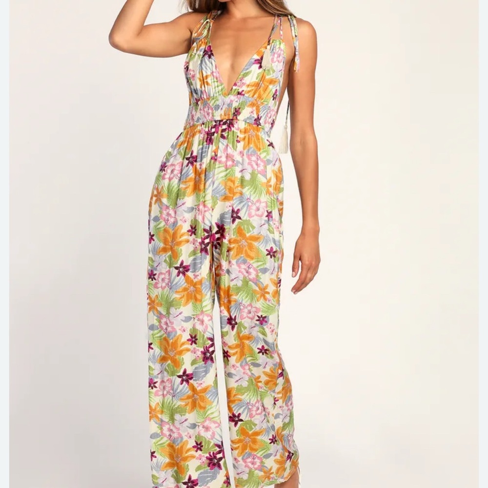Lulus Floral Multicolor Jumpsuit